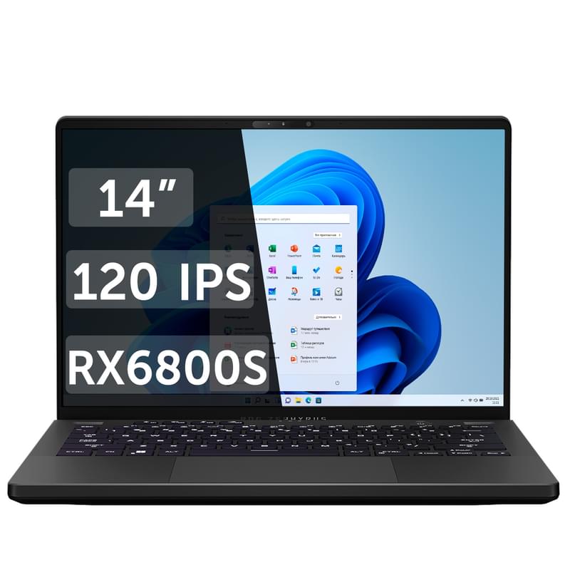 Ноутбук Asus ROG Zephyrus G14  Ryzen 9 6900HS / 32ГБ / 1000SSD / RX6800S 8Гб / 14 / Win11 / (GA402RK-L8222X) - фото #0, Technodom.kz