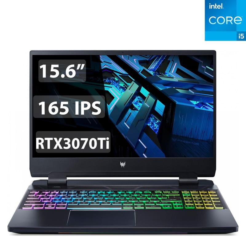 Игровой ноутбук Acer Predator Helios 300 PH315-55 i5 12500H / 16ГБ / 512SSD / RTX3070Ti 8ГБ / 15.6 / DOS /(NH.QFTER.004) - фото #0, Technodom.kz