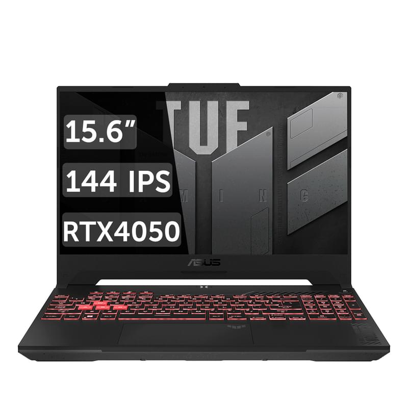 Игровой ноутбук Asus TUF Gaming A15 Ryzen 5 7535HS / 16ГБ / 512SSD / RTX4050 6ГБ / 15.6 / DOS / (FA507NU-LP166) - фото #0, Technodom.kz