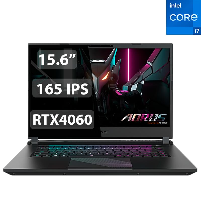 Игровой ноутбук Gigabyte AORUS 15 BKF  i7 13620H / 16ГБ / 1000SSD / RTX4060 8ГБ / 15.6 / DOS / (AORUS 15 BKF-H3KZ754SD) - фото #0, Technodom.kz
