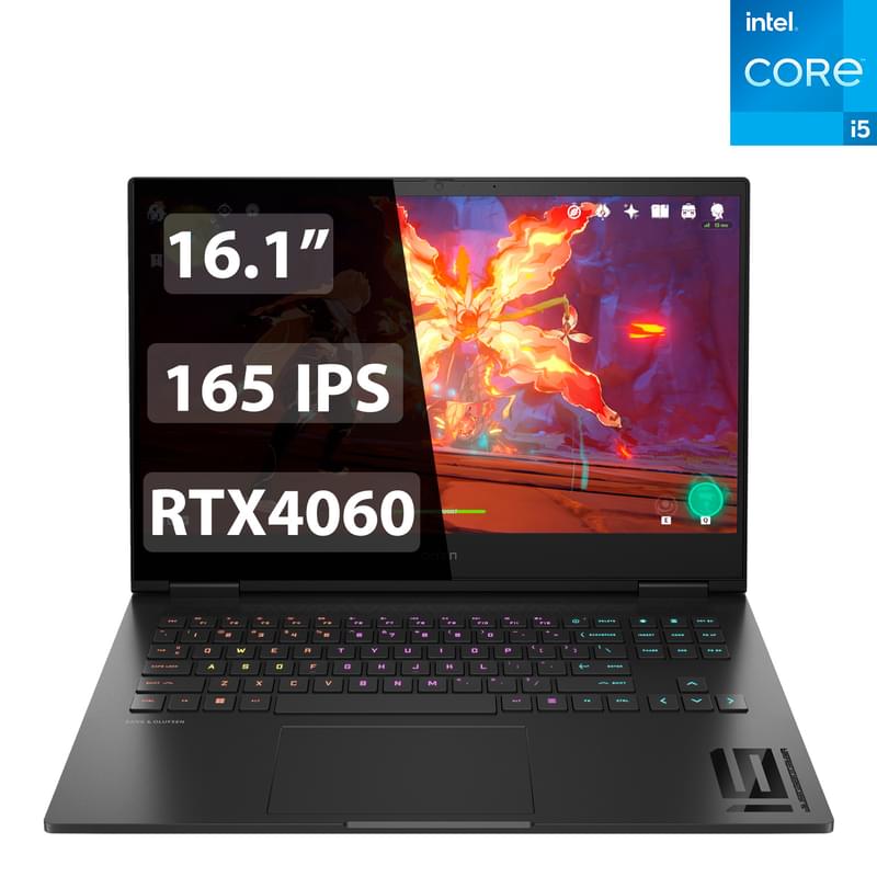 Игровой ноутбук HP OMEN 16-wf0020ci i5 13500HX / 16 / 1000 SSD / RTX4060 8 GB / 16,1 / DOS / (804G7EA) - фото #0, Technodom.kz