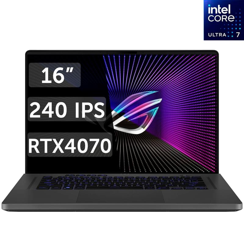Игровой ноутбук Asus ROG Zephyrus G16 U7 155H / 32ГБ / 1000SSD / RTX4070 8Б / 16 / DOS / (GU605MI-QR189) - фото #0, Technodom.kz Игровой ноутбук Asus ROG Zephyrus G16 U7 155H / 32ГБ / 1000SSD / RTX4070 8Б / 16 / DOS / (GU605MI-QR189) - фото #0, Technodom.kz