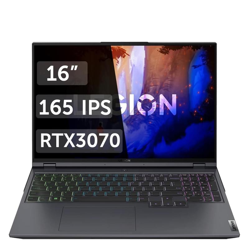 Игровой ноутбук Lenovo Legion 5 Pro Ryzen 7 6800H / 16ГБ / 1000SSD / RTX3070 8ГБ / 16 / DOS / (82RG00GHRK) - фото #0, Technodom.kz