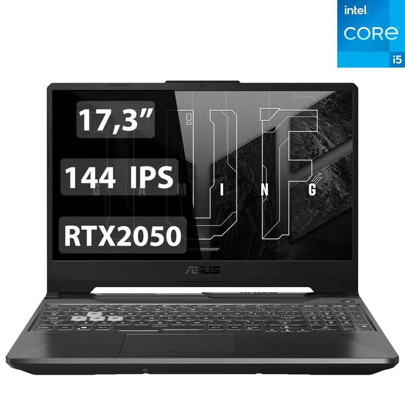 Ойын ноутбук 17,3'' Asus TUF Gaming F17 (Ci5 11400H-16-512-RTX2050 4-D)(FX706HF-HX022) - фото #0, Technodom.kz