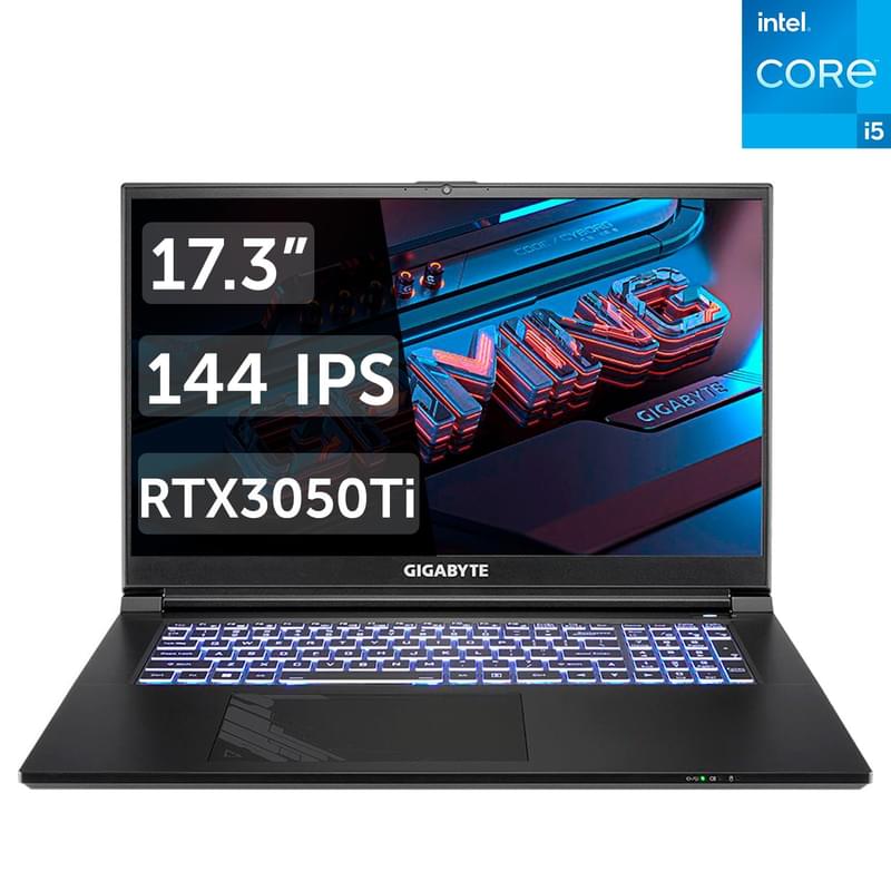 Игровой ноутбук Gigabyte G7 ME i5 12500H / 16ГБ / 512SSD / RTX3050Ti 4ГБ / 17.3 / DOS / (G7_ME-51RU213SD) - фото #0, Technodom.kz