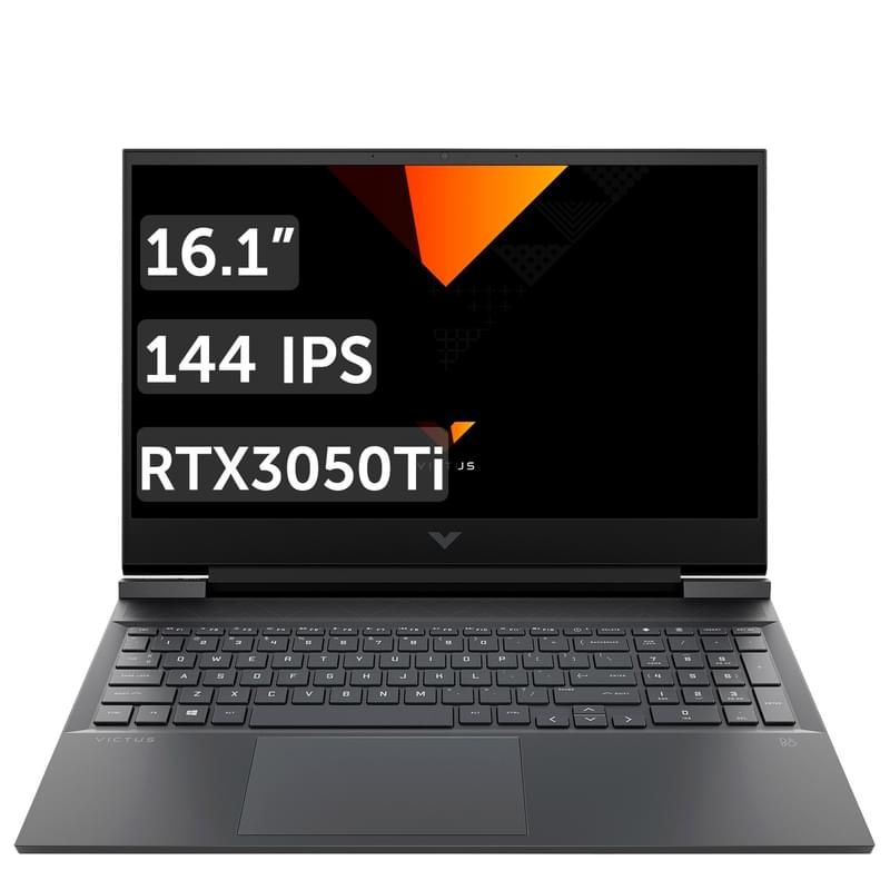 Игровой ноутбук HP VICTUS 16-e1050ci Ryzen 5 6600H / 16ГБ / 512SSD / RTX3050Ti 4ГБ / 16.1 / DOS / (6K3C9EA) - фото #0, Technodom.kz