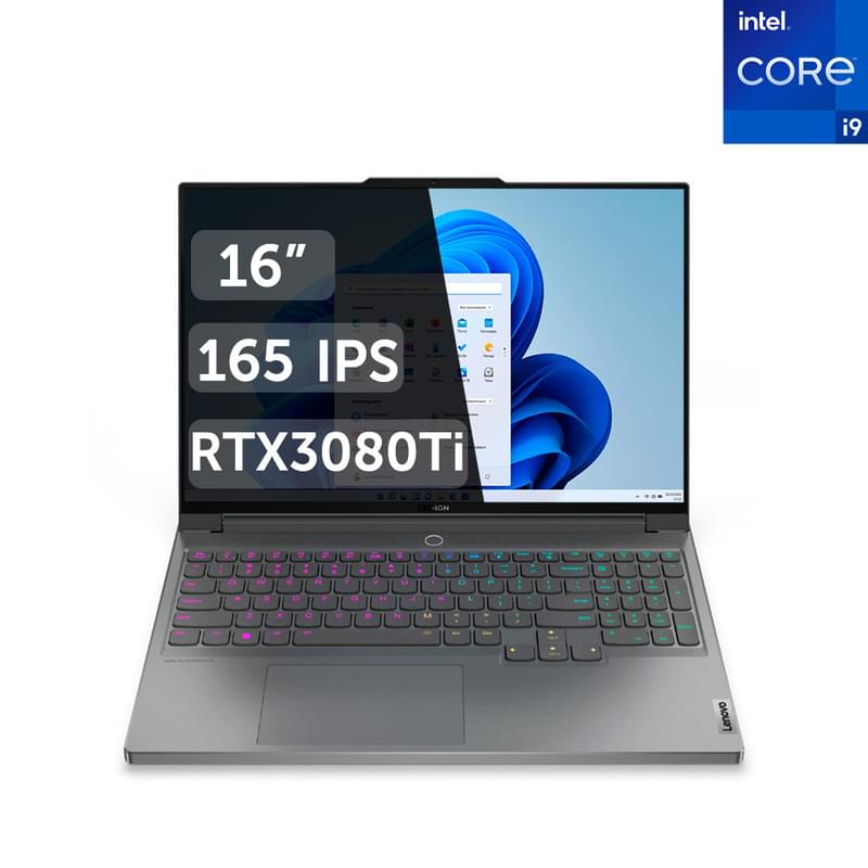 Игровой ноутбук Lenovo Legion 7 i9 12900HX / 32ГБ / 1000SSD / RTX3080Ti 16ГБ / 16 / Win11 / (82TD009YRK) - фото #0, Technodom.kz