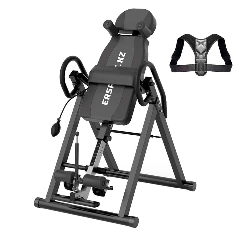 Инверсионный стол ERSPORT Inversion Table Elite 3в1 черный - фото #2, Technodom.kz