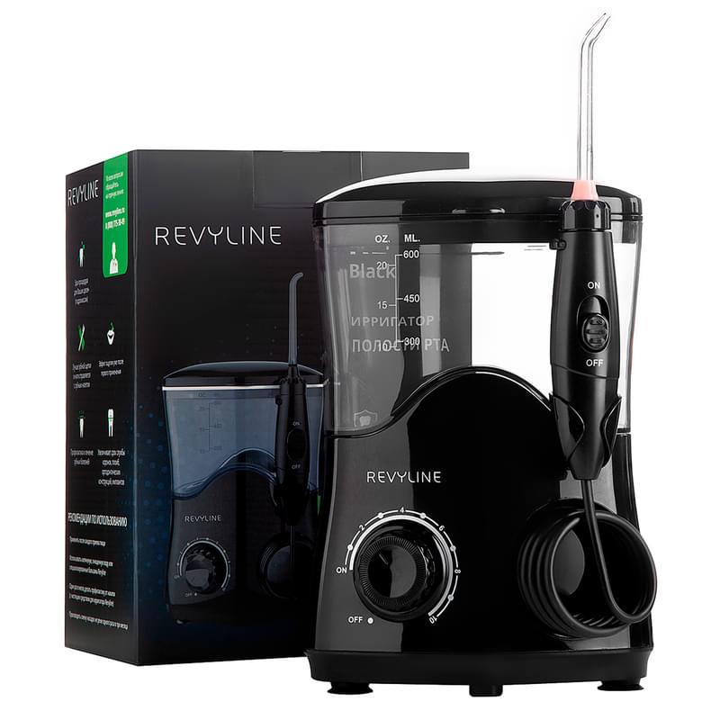 Ирригатор стационарный Revyline RL100-5180, Black - фото #7, Technodom.kz