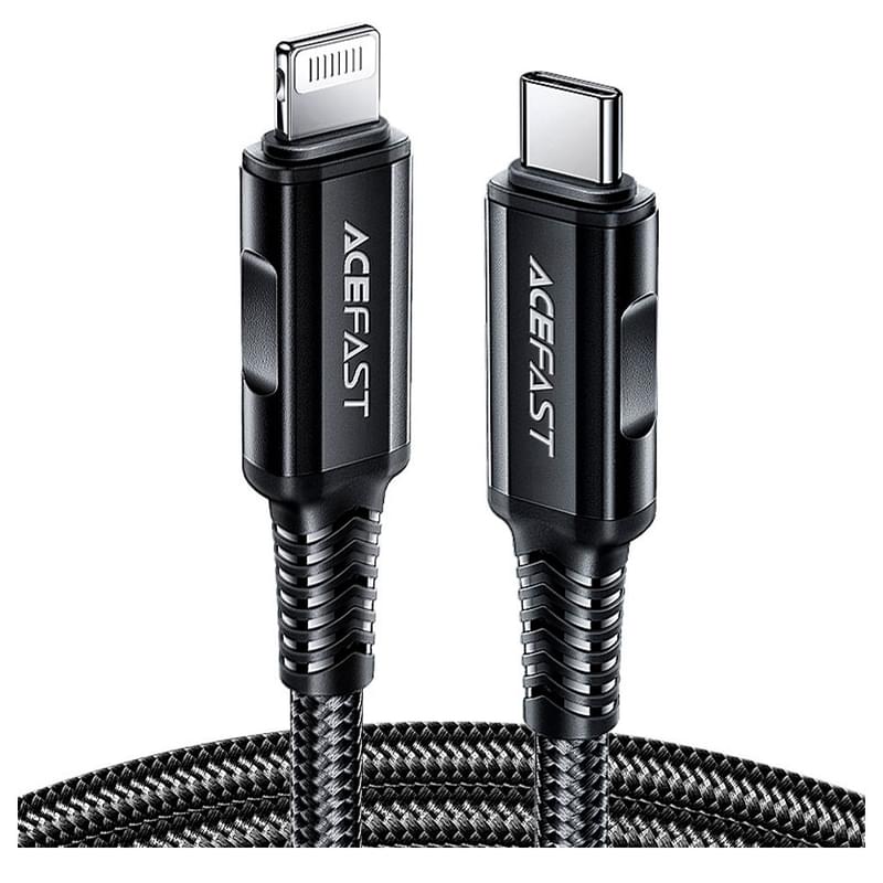 Кабель ACEFAST, USB-C to Lightning aluminum alloy charging data cable(1.8m), black (C4-01 - ACEFAST) - фото #0, Technodom.kz