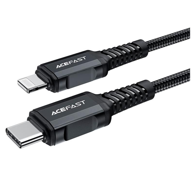 Кабель ACEFAST, USB-C to Lightning aluminum alloy charging data cable(1.8m), black (C4-01 - ACEFAST) - фото #1, Technodom.kz