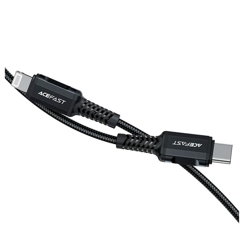 ACEFAST кабелі, USB-C to Lightning aluminum alloy charging data cable(1.8m), black (C4-01 - ACEFAST) - фото #4, Technodom.kz