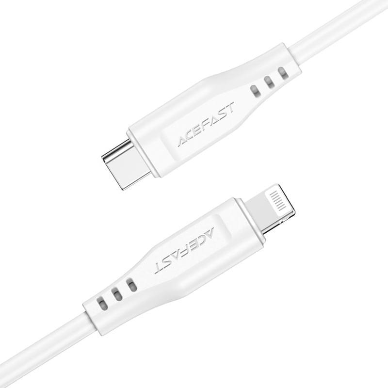 Кабель ACEFAST, USB-C to Lightning, TPE, white (C3-01wt - ACEFAST) - фото #1, Technodom.kz