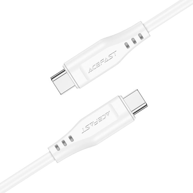 Кабель ACEFAST, TPE USB-C-USB-C, white (C3-03wt - ACEFAST) - фото #1, Technodom.kz