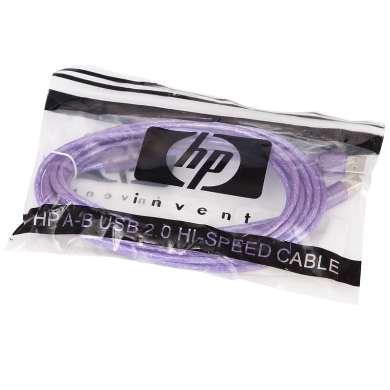 Кабель для принтера, HP, USB 2.0 A-B, 5м Фиолетовый - фото #0, Technodom.kz