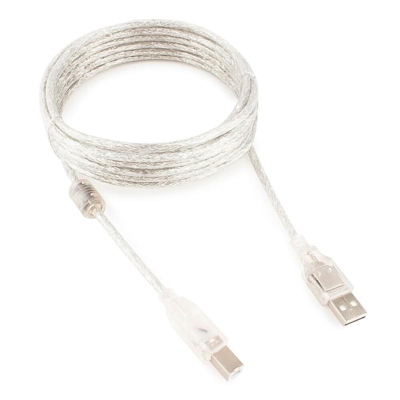 Принтерге арналған кабелі Cablexpert, USB 2.0 A-B, 4,5м мөлдір (CCF-USB2-AMBM-TR-15) - фото #1, Technodom.kz