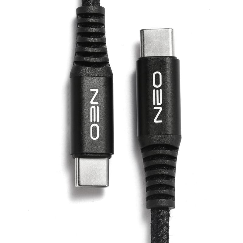 Кабель Type-C - Type-C, Neo, 1м, 100W, Black (NEO-TYPEC100W) - фото #2, Technodom.kz