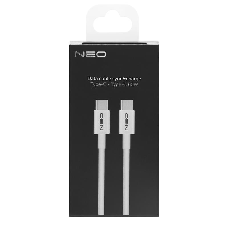 Кабель Type-C - Type-C, Neo, 1м, 60W, White (NEO-TYPEC60W) - фото #5, Technodom.kz