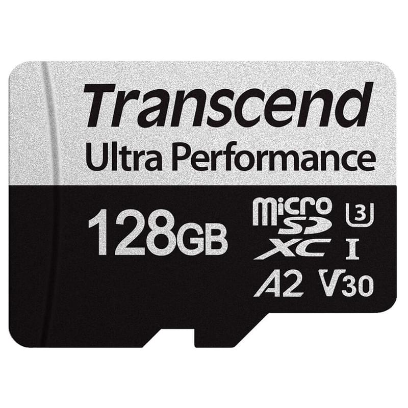 Карта памяти MicroSD 128GB Transcend, UHS-I 160MB/s, Class 10 (TS128GUSD340S) - фото #0, Technodom.kz