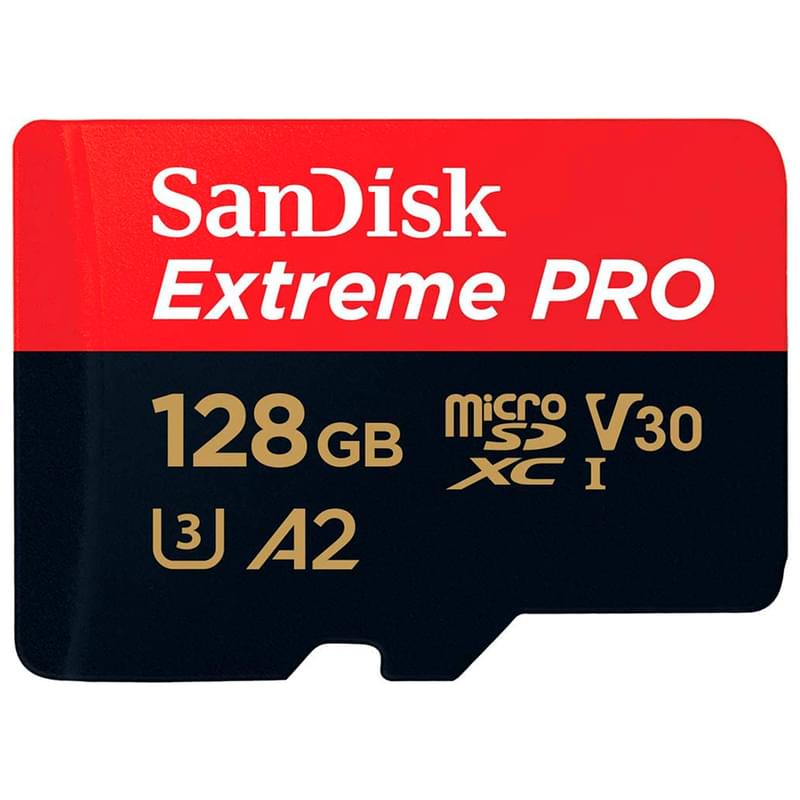MicroSDXC 128GB SanDisk Extreme PRO, UHS-I 200MB/s, Class 10 (SDSQXCD-128G-GN6MA) жад картасы - фото #2, Technodom.kz