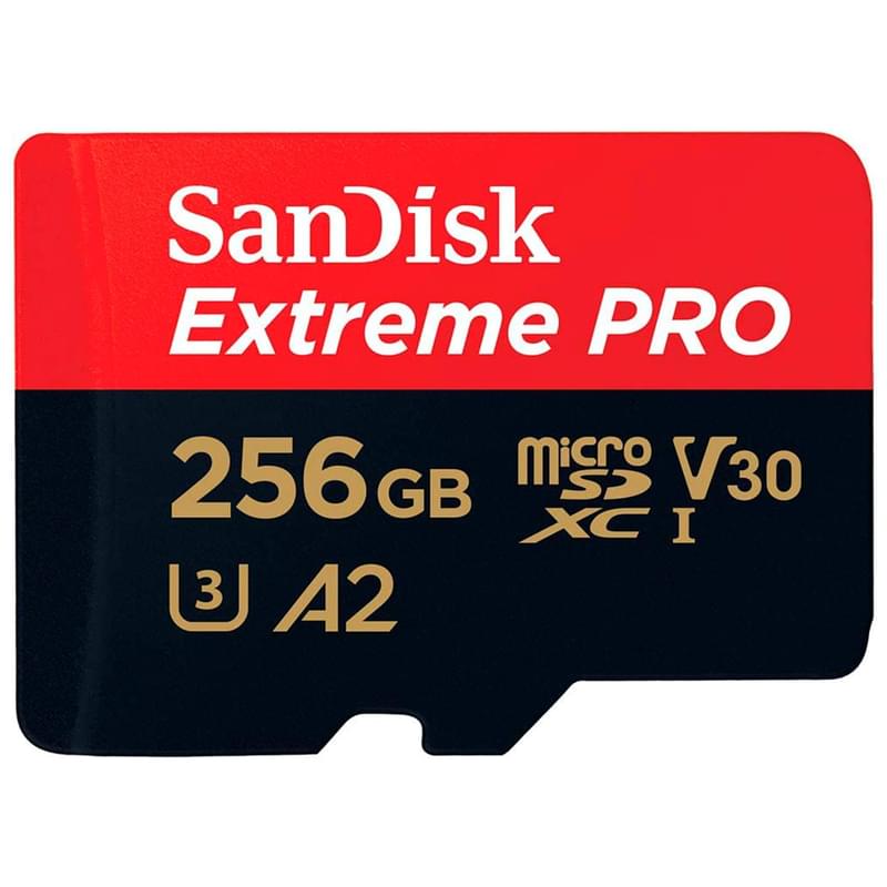 Карта памяти MicroSDXC 256GB SanDisk Extreme PRO, UHS-I 200MB/s, Class 10 (SDSQXCD-256G-GN6MA) - фото #2, Technodom.kz