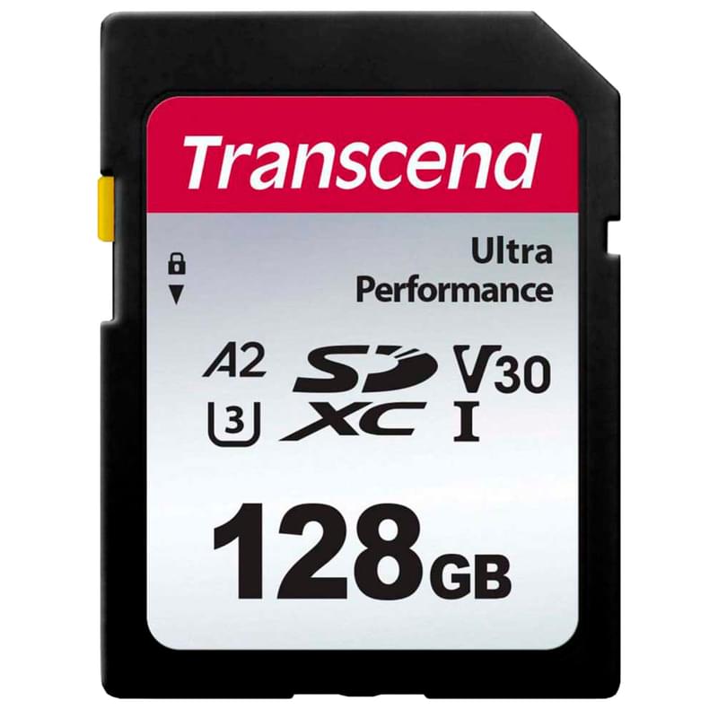 Карта памяти SD 128GB Transcend, Ultra Performance, до 160MB/s (TS128GSDC340S) - фото #0, Technodom.kz