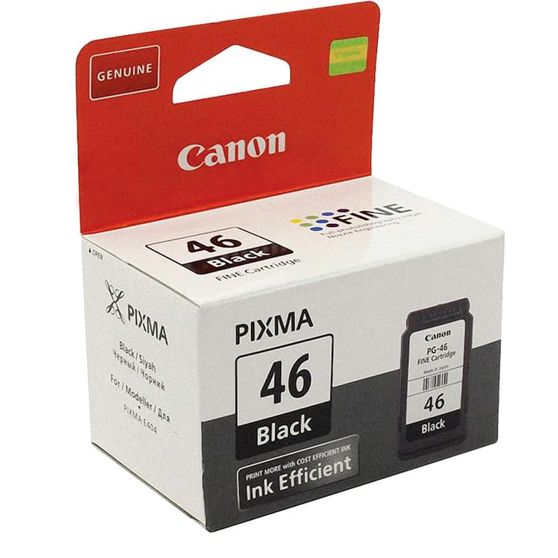 Картридж Canon PG-46 Black (Для E464/iP1600/2200/MP150/170/450) - фото #0, Technodom.kz Картридж Canon PG-46 Black (Для E464/iP1600/2200/MP150/170/450) - фото #0, Technodom.kz