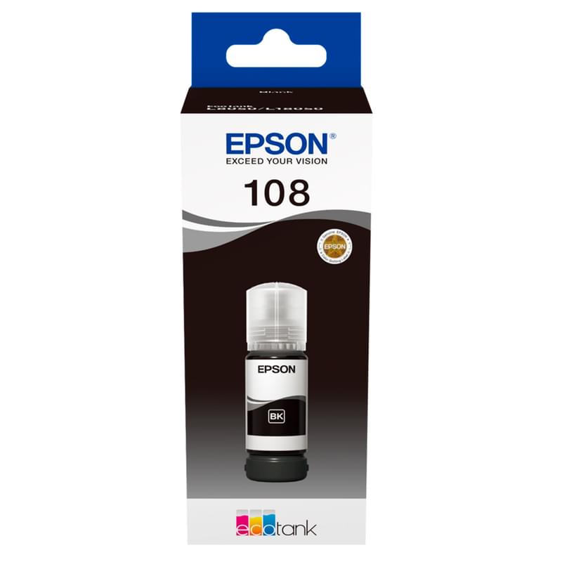 Epson картриджi 108 EcoTank қара (L8050/18050 арналған) ҮСБЖ - фото #0, Technodom.kz Epson картриджi 108 EcoTank қара (L8050/18050 арналған) ҮСБЖ - фото #0, Technodom.kz