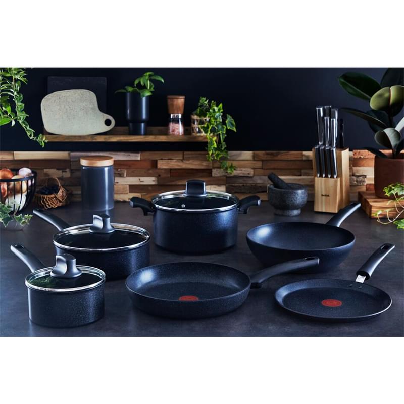 Кастрюля 24см Black Stone Tefal G2814602 - фото #6, Technodom.kz