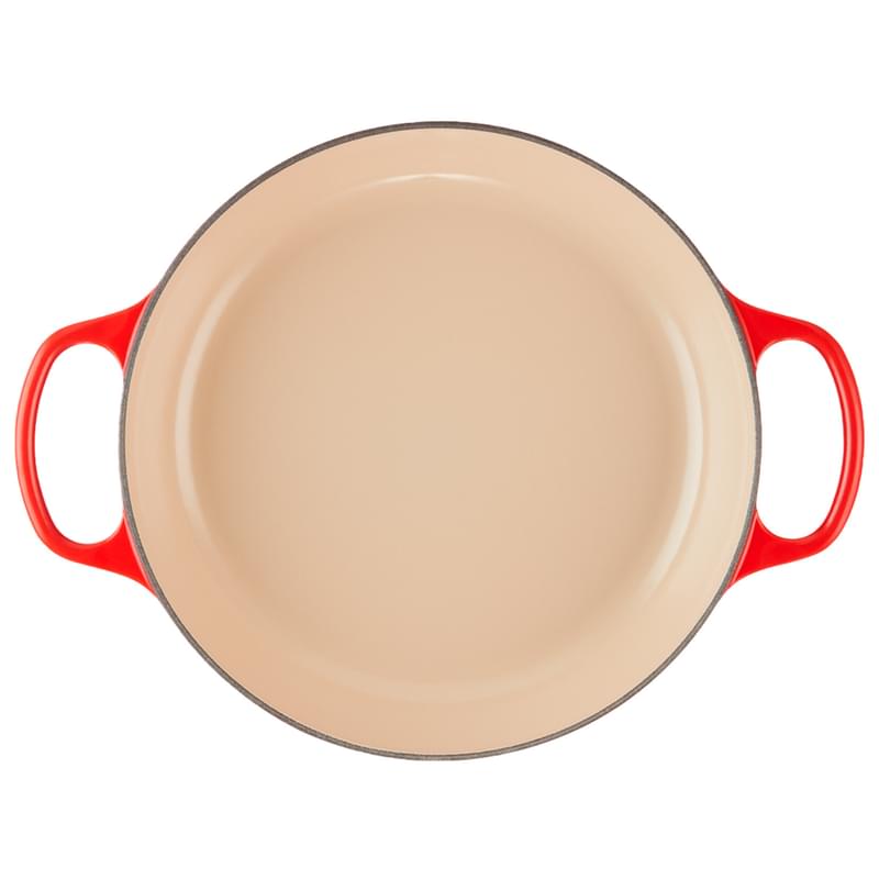Кастрюля низкая 26см чугун Вишня LE CREUSET 21180260602430 - фото #4, Technodom.kz