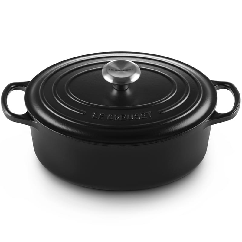 Кастрюля овальная 27см чугун Черный S LE CREUSET 21178270000430 - фото #1, Technodom.kz