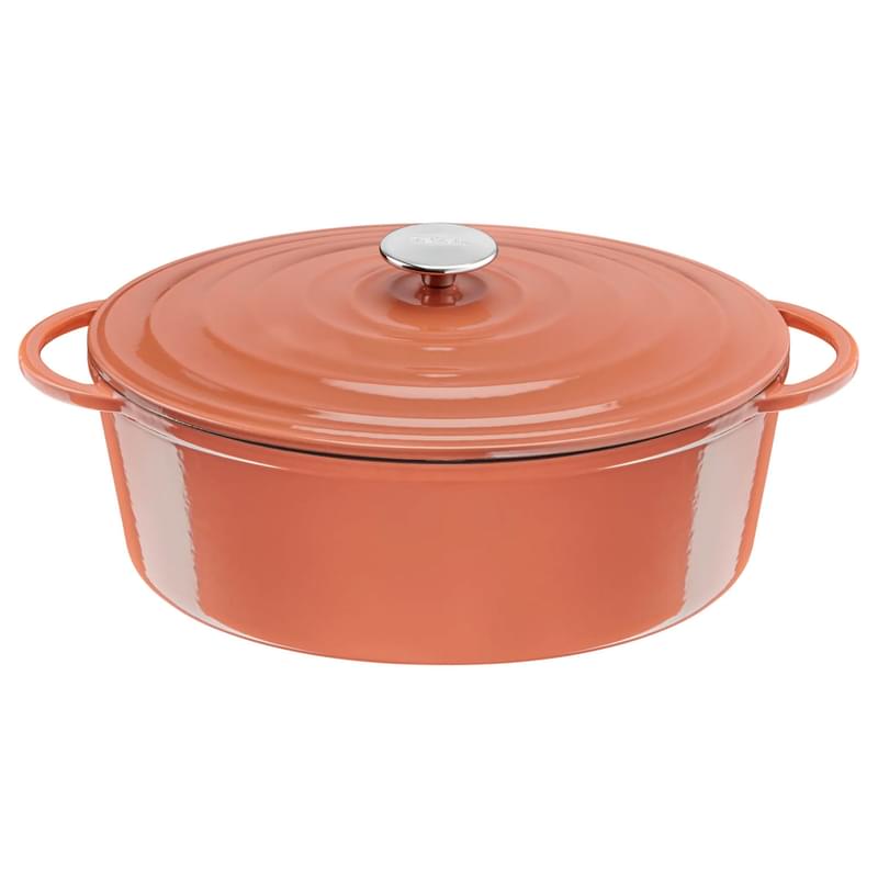 Lov (шойын) Tefal E2600604 қақпағы бар сопақша кәстрөлі 34см қызғылт сары - фото #0, Technodom.kz