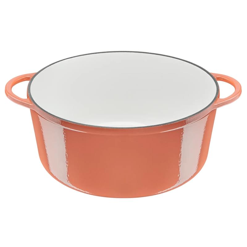 Кастрюля с крышкой 25см оранжевая Lov (чугун) Tefal E2600404 - фото #1, Technodom.kz