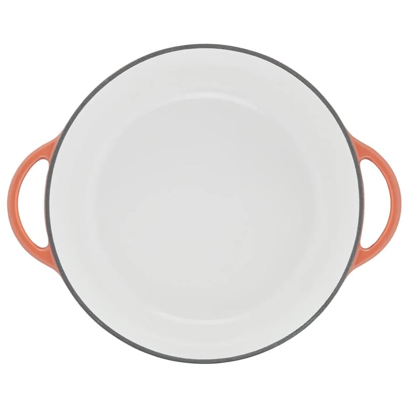 Кастрюля с крышкой 25см оранжевая Lov (чугун) Tefal E2600404 - фото #3, Technodom.kz