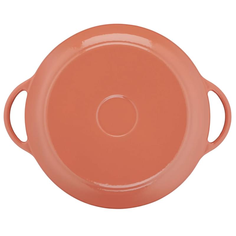 Кастрюля с крышкой 25см оранжевая Lov (чугун) Tefal E2600404 - фото #4, Technodom.kz