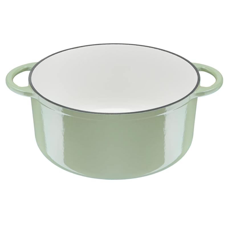 Кастрюля с крышкой 25см зеленая Lov (чугун) Tefal E2580404 - фото #2, Technodom.kz