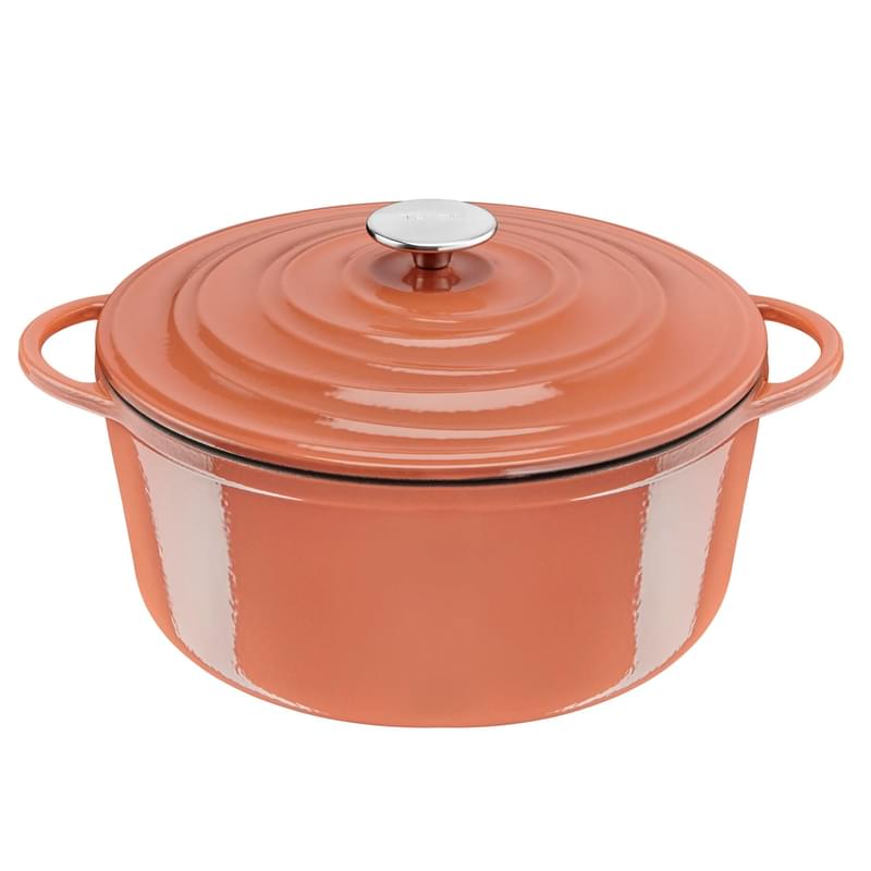 Кастрюля с крышкой 29см оранжевая Lov (чугун) Tefal E2600504 - фото #0, Technodom.kz