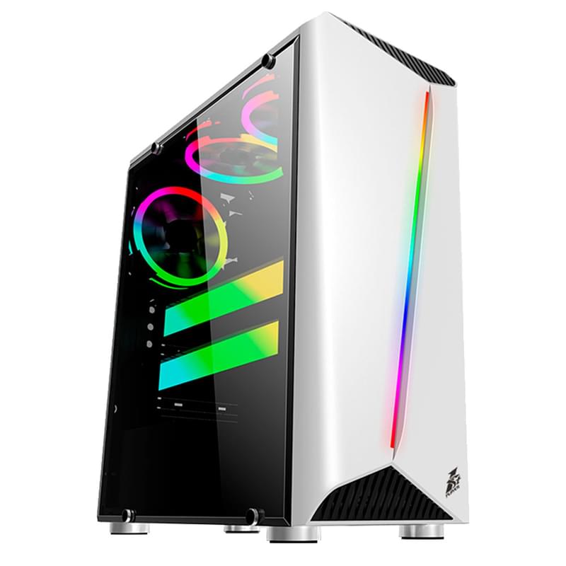 ПК корпус 1STPLAYER Rainbow R3 Midtower, window, White ATX (Rainbow R3 White) - фото #0, Technodom.kz