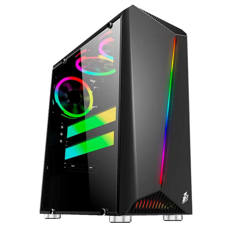 ПК корпус 1STPLAYER Rainbow R3 RGB MidTower, window, Black ATX (Rainbow R3 Black) - фото #0, Technodom.kz