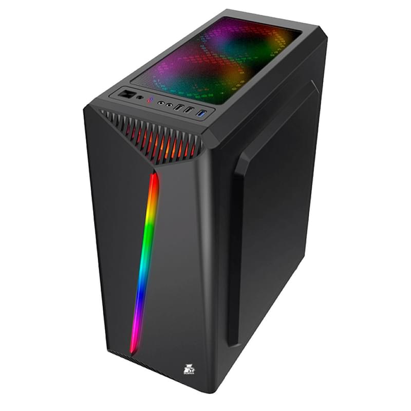 ПК корпус 1STPLAYER Rainbow R3 RGB MidTower, window, Black ATX (Rainbow R3 Black) - фото #2, Technodom.kz