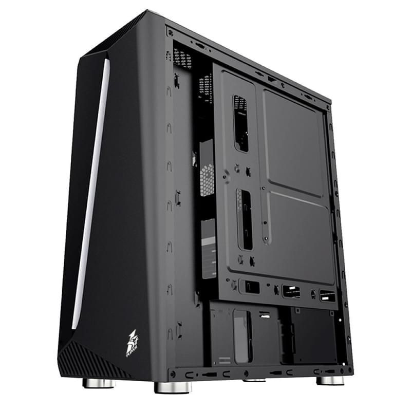 ПК корпус 1STPLAYER Rainbow R3 RGB MidTower, window, Black ATX (Rainbow R3 Black) - фото #4, Technodom.kz