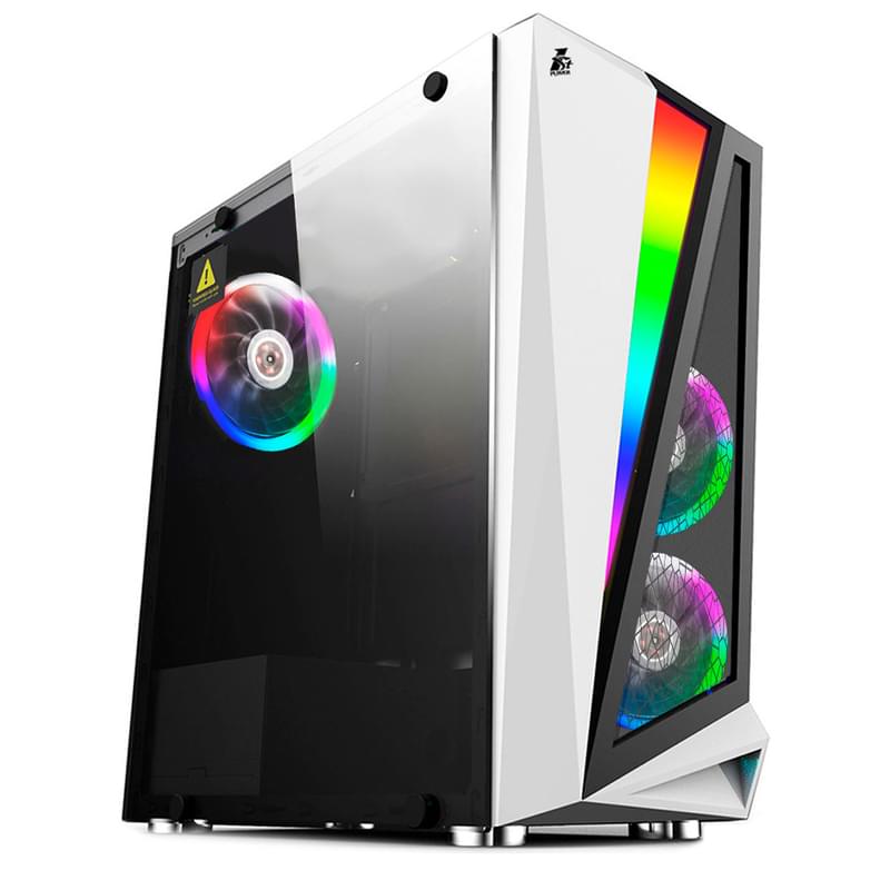 ПК корпус 1STPLAYER Rainbow R5 Midtower, window, White ATX (Rainbow R5 White) - фото #0, Technodom.kz
