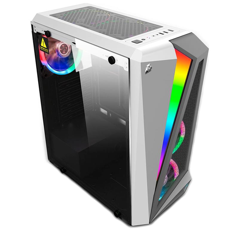 ПК корпус 1STPLAYER Rainbow R5 Midtower, window, White ATX (Rainbow R5 White) - фото #1, Technodom.kz