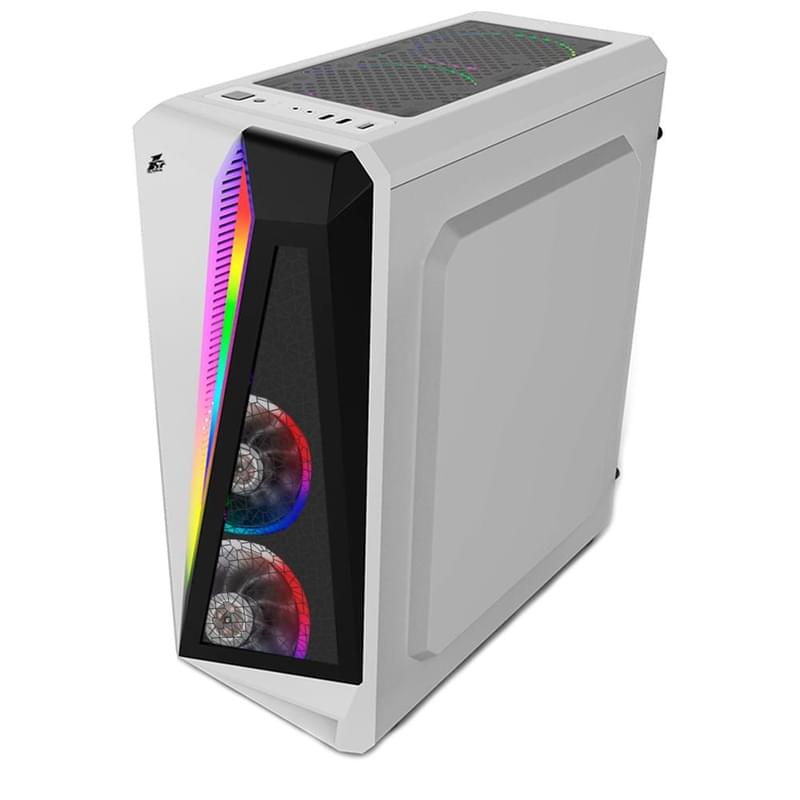 ПК корпус 1STPLAYER Rainbow R5 Midtower, window, White ATX (Rainbow R5 White) - фото #4, Technodom.kz