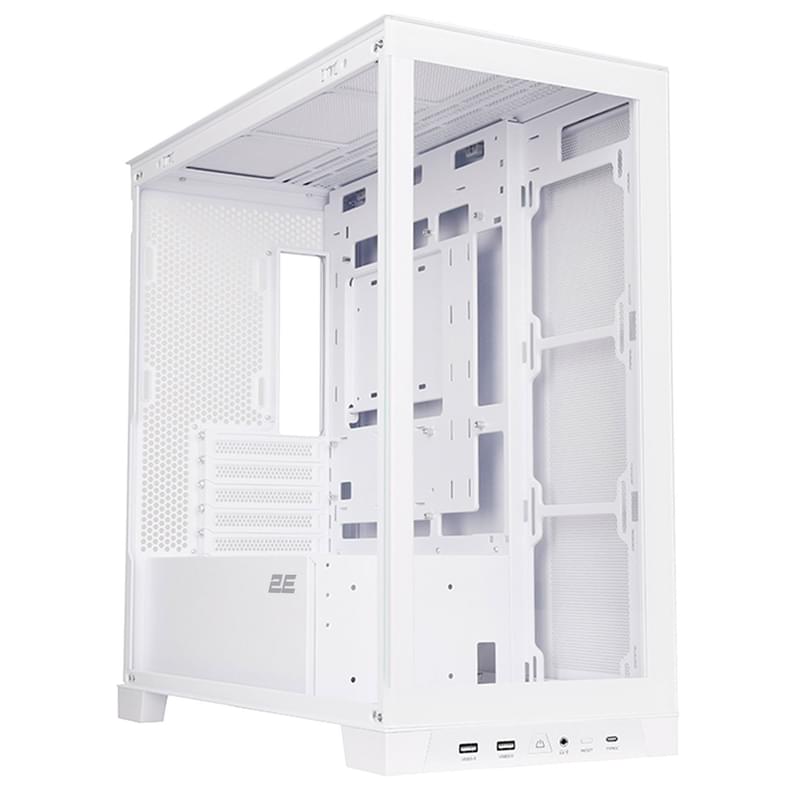 ПК корпус 2E FANTOM GK701W MiniTower, window, White mATX (GK701W) - фото #1, Technodom.kz