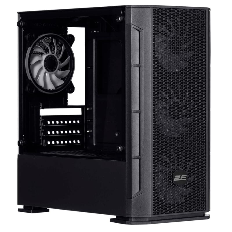 ПК корпус 2E Gaming CALLEO MiniTower, window, Black mATX (2E-GB700) - фото #3, Technodom.kz