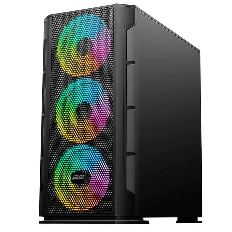 ПК корпус 2E Gaming CALLEO MiniTower, window, Black mATX (2E-GB700) - фото #4, Technodom.kz
