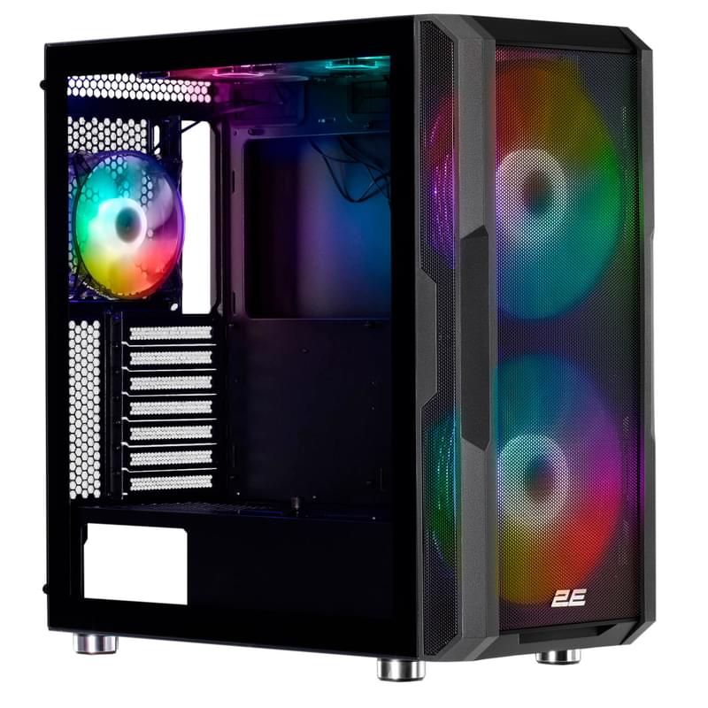 ПК корпус 2E Gaming CONTEGO NEO LargeMidTower, window, Black EATX (2E-GW05) - фото #0, Technodom.kz