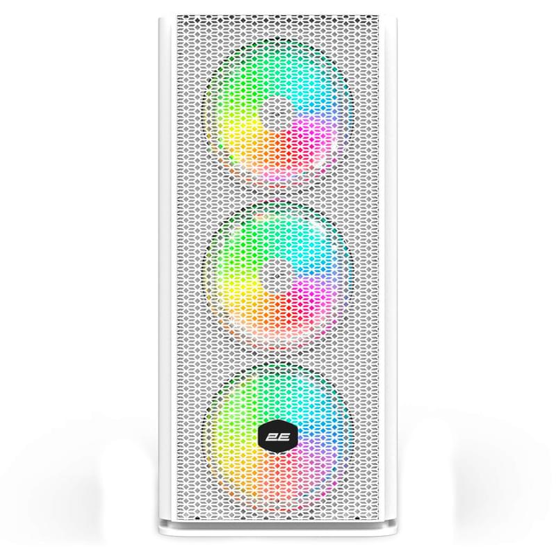 ПК корпус 2Е Gaming VERTEX MidTower, window, White EATX (2E-GI01W) - фото #1, Technodom.kz