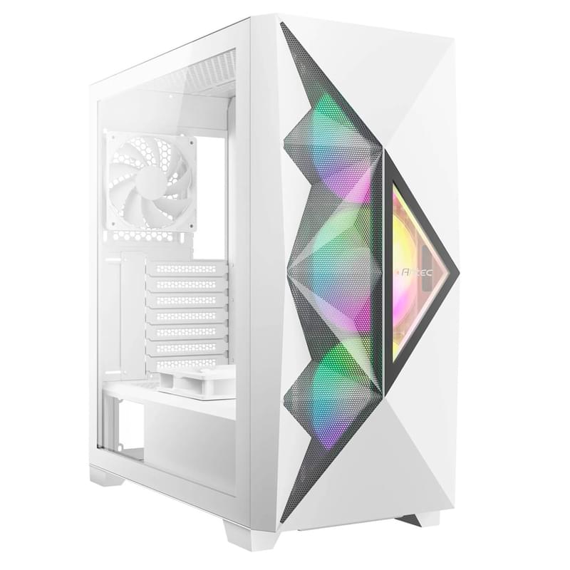 ПК корпус Antec DF800 FLUX MidTower, window, White ATX (DF800 White) - фото #0, Technodom.kz